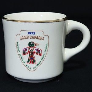 Boy Scouts VTG BSA Mug 1972 Scoutcapades Nor'west Columbia Pacific Council RARE